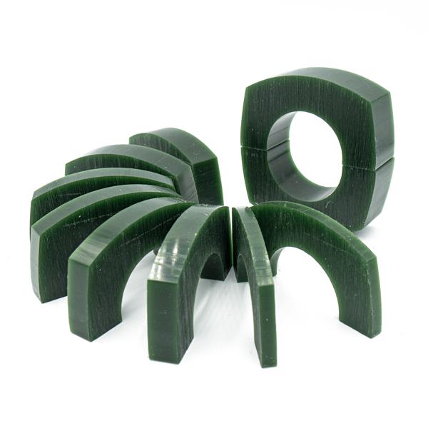 Wax bracelets slices green - Philios