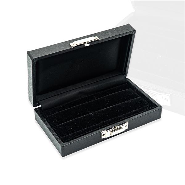box for weddingsrings - black wide - Philios