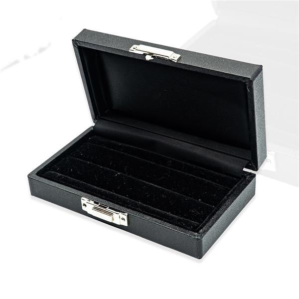 box for weddingsrings - black wide - Philios