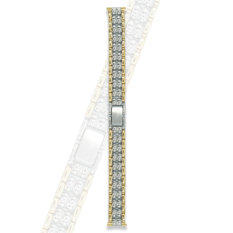 Watchmakers Steel: Watch strap bicolor