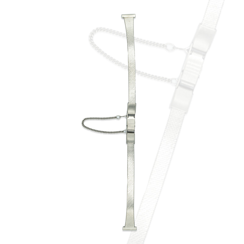 Watchmakers Steel: Watch strap with safety chain