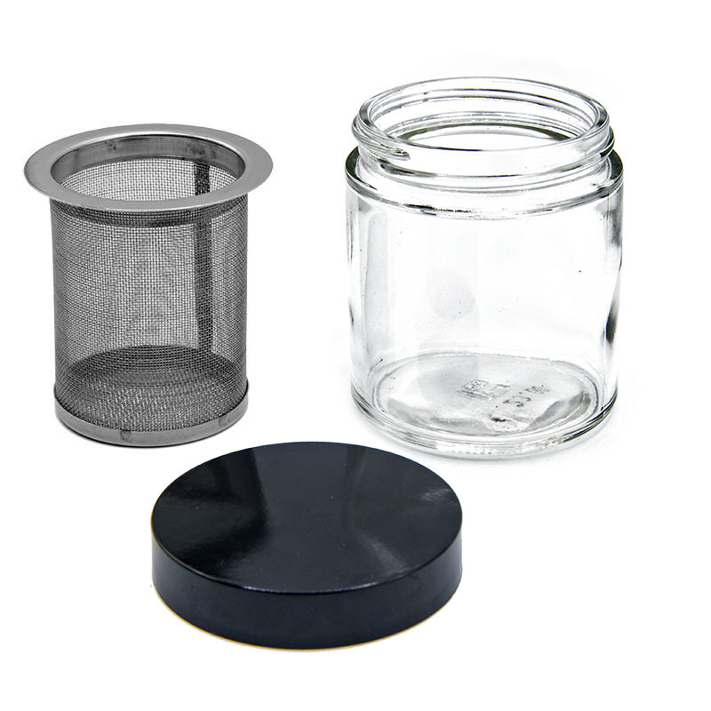 Horlogemakers Accessoires: Kuismandjes met glazen pot