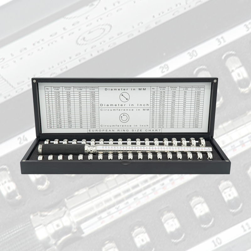 Jewelers Measuring instruments: Ring gauge set