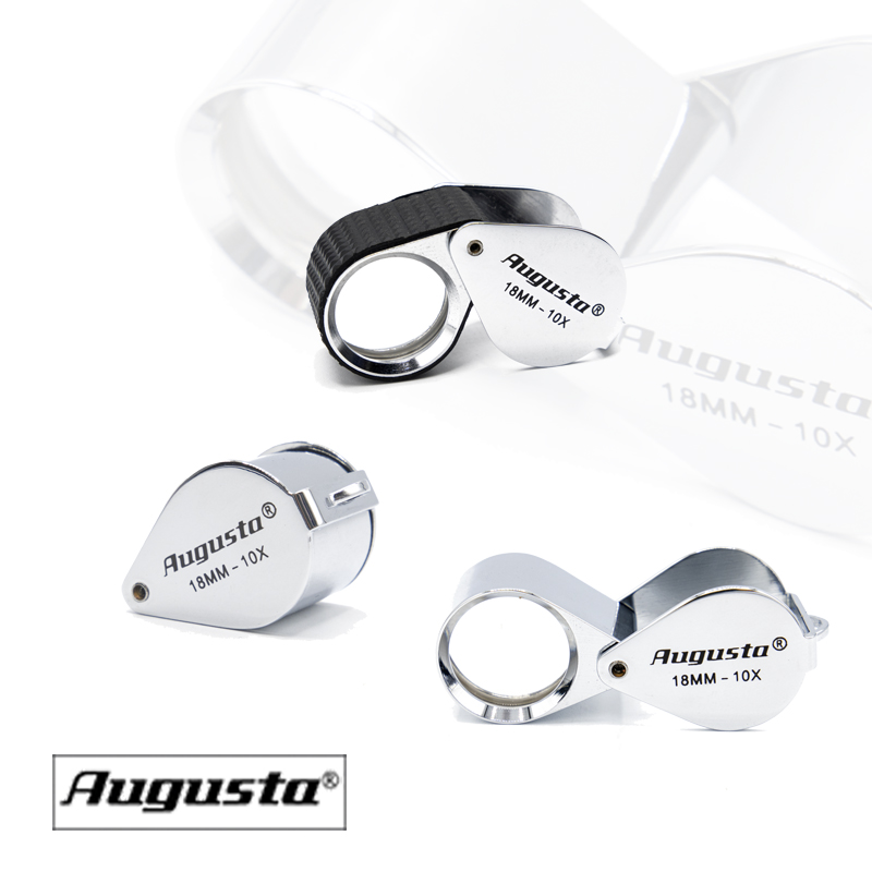 Diamantairs handloep: Augusta triplet loep 10x 18mm