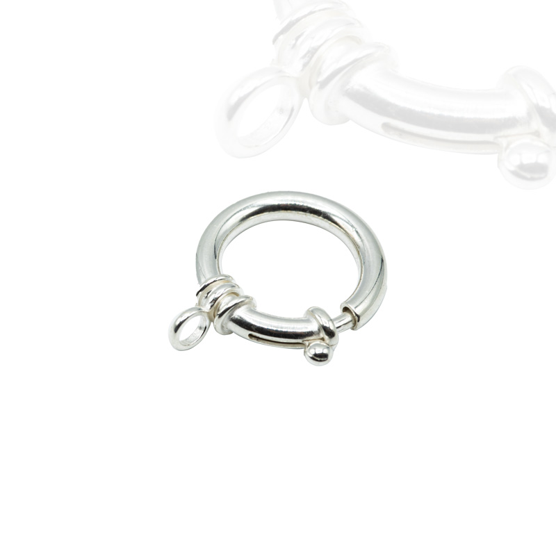 Jewelers Spare parts: Spring rings with extra strong collar