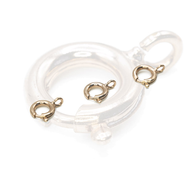 Juweliers Fournituren: Veerringen rose verguld