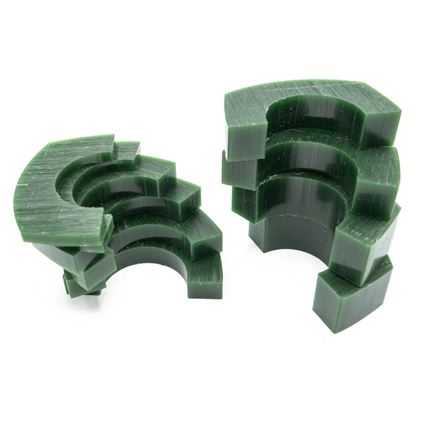 Jewelers Wax: Wax bracelets slices green
