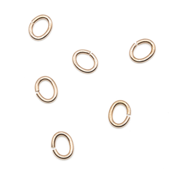 Jewelers Spare parts: Jump rings oval pink
