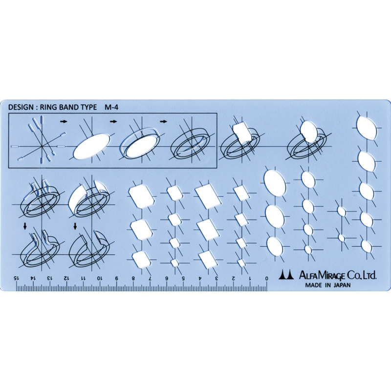 Divers Tekensjablonen: Alfa Mirage tekensjabloon M4