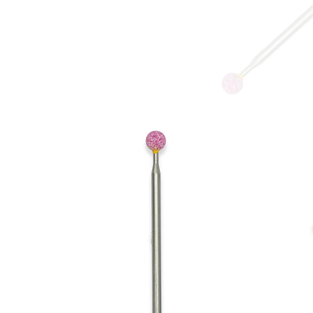 Jewelers Saw: Pink stone on holder
