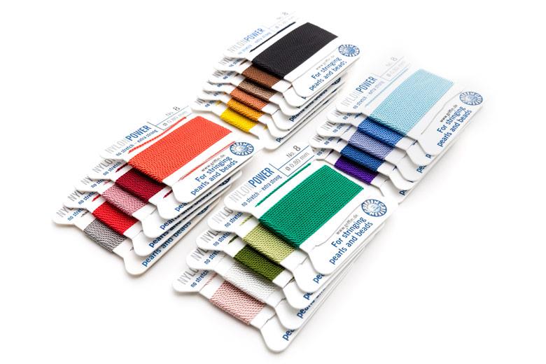 Various Pearl buttons: Bead cord Nylon power Griffin