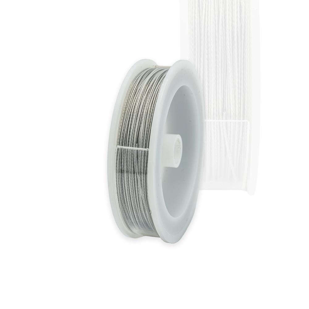 Various Pearl buttons: Steel wire transparent