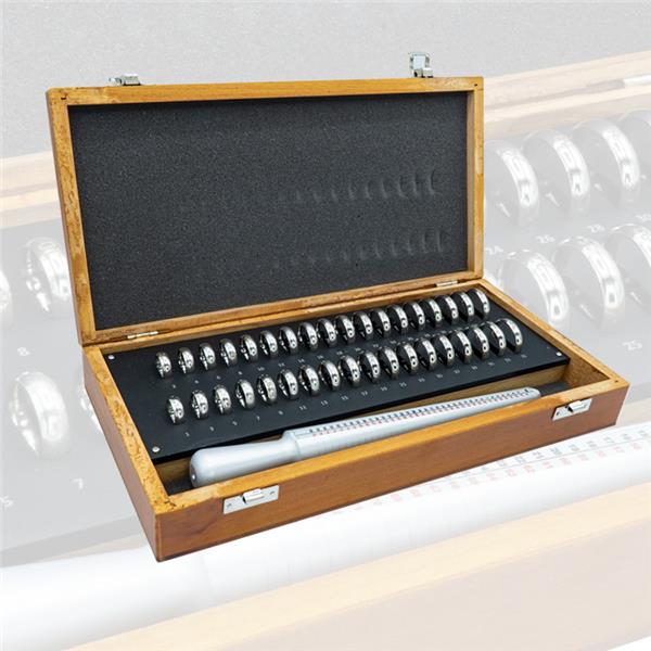 Gereedschap Maatringen + maatstok set