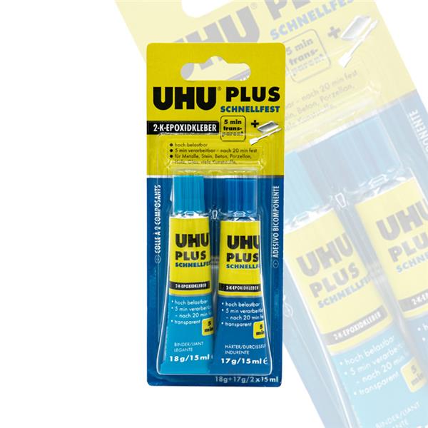 Gereedschap UHU plus 2 Componentenlijm (blauw)