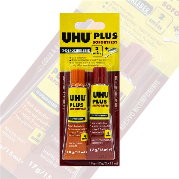 Gereedschap UHU plus 2 Componentenlijm (rood)