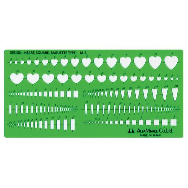 Gereedschap Alfa Mirage tekensjabloon M2