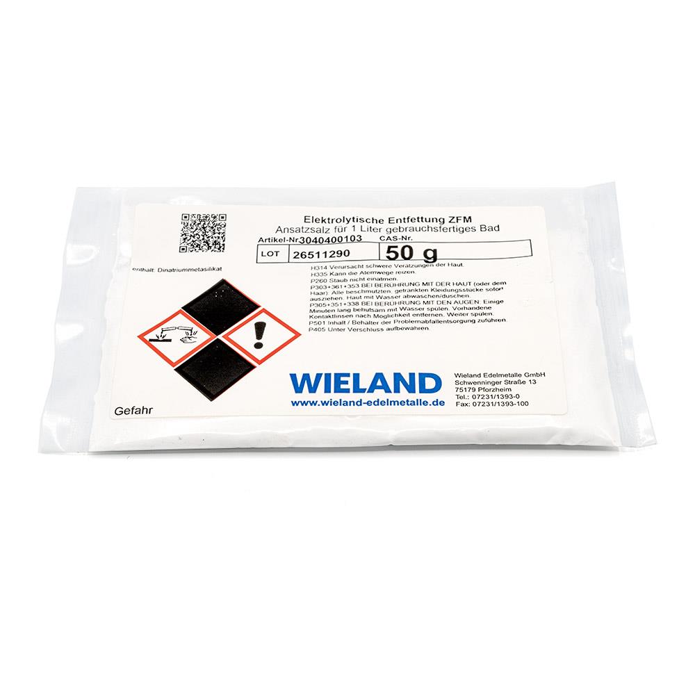 Jewelers Rodinating-oxidizing: Degreasing bath powder Wieland